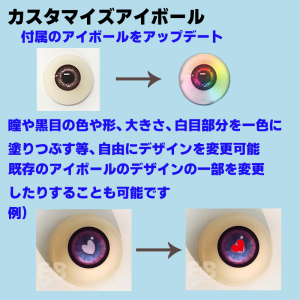 カスタマイズアイボール説明