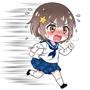 ブログ ミニキャラ イメージ ダッシュ 右
