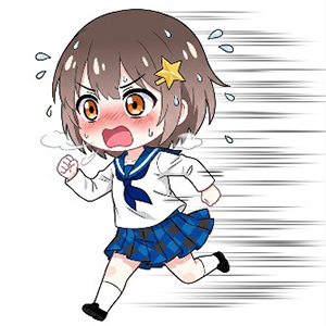 ブログ ミニキャラ イメージ ダッシュ 左 v2