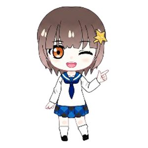 ブログ ミニキャラ イメージ 指さし 右