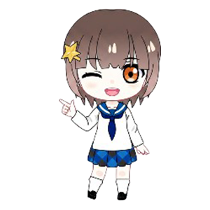 ブログ ミニキャラ イメージ 指さし 左